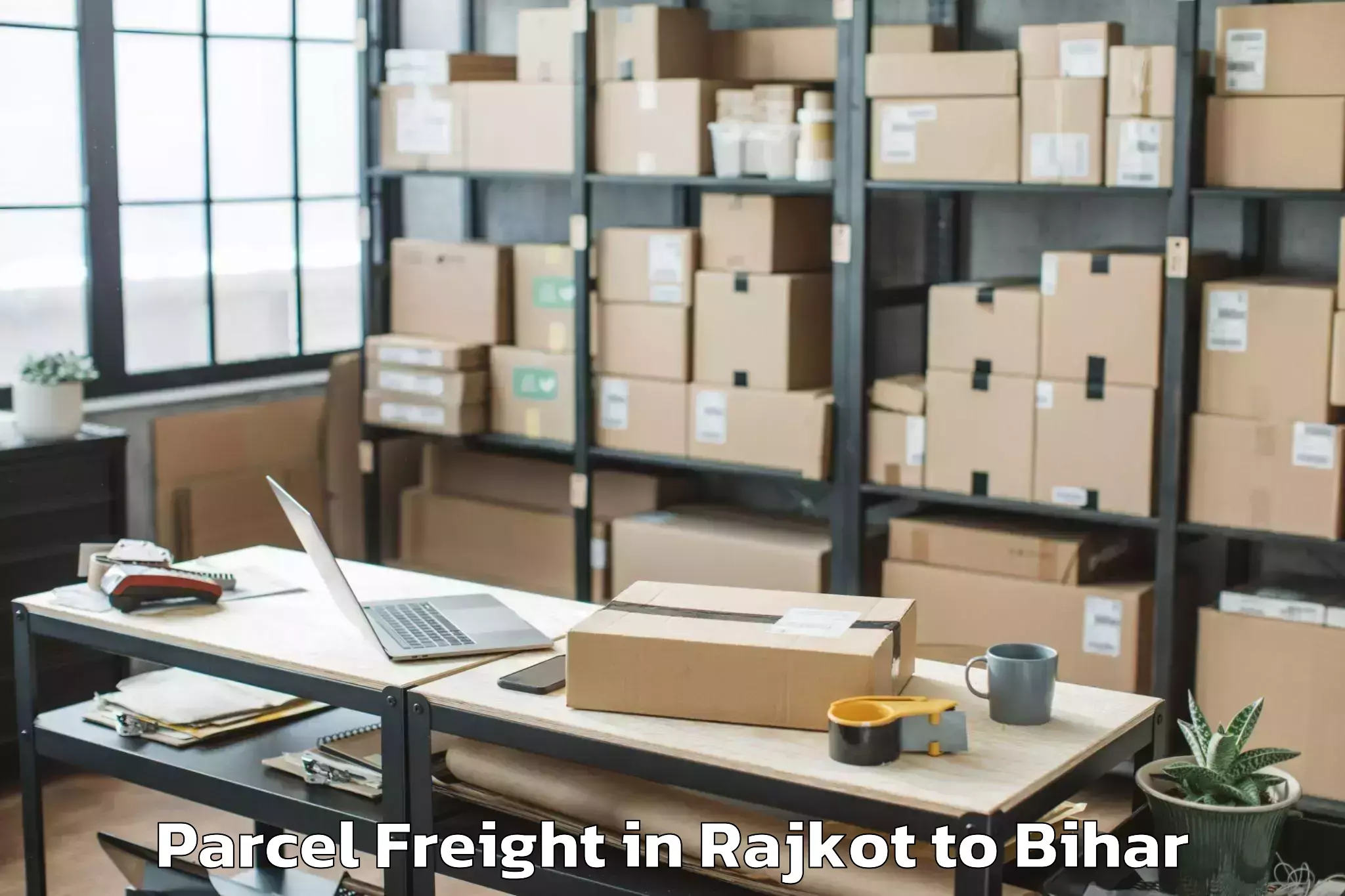 Leading Rajkot to Parsa Parcel Freight Provider